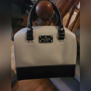 Kate Spade colorblocked leather crossbody satchel